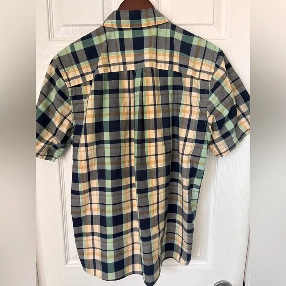 Mens Patagonia Short Sleeve Plaid Button Up Cotton Blend Shirt - Picture 8 of 10